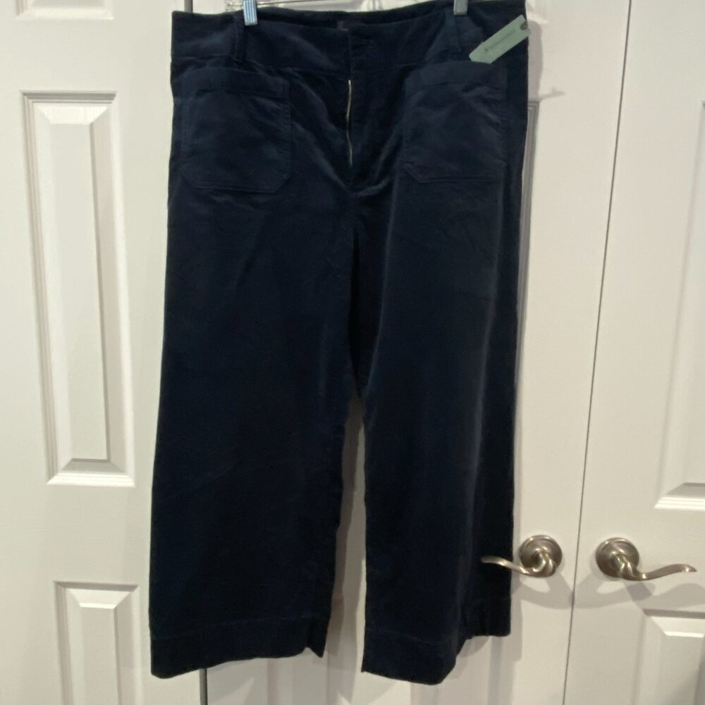 Anthropologie Navy corduroy size 18W plus NWT